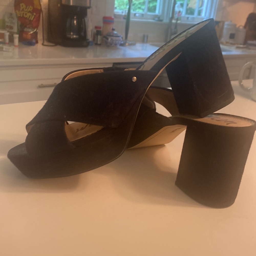 Sam Edelman black block slide size 8 1/2